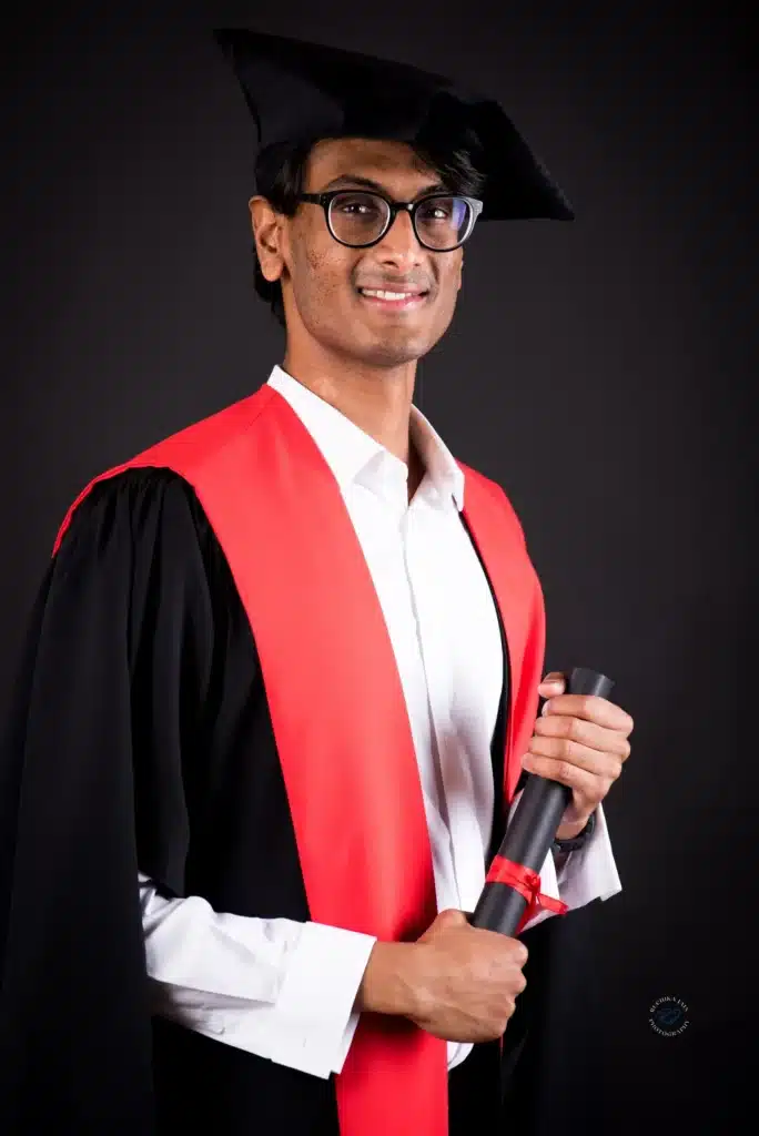 Graduation portraits showcasing achievement and pride